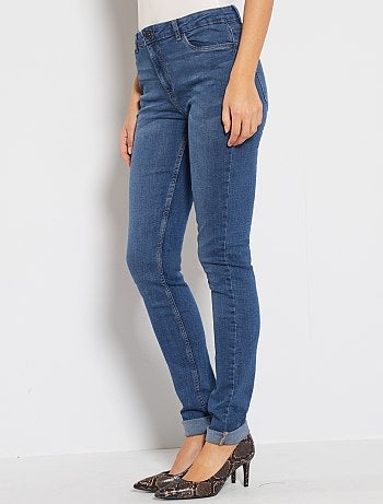 Jean slim taille haute longueur US34 - Kiabi