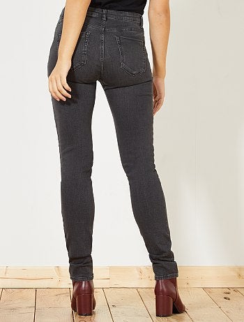 Jean slim taille haute longueur US34 - Kiabi