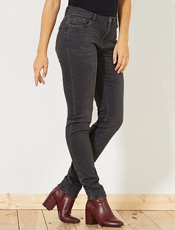 Jean slim taille haute longueur US34 - Kiabi