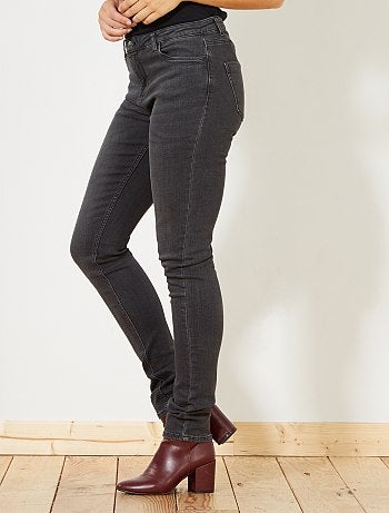 Jean slim taille haute longueur US34 - Kiabi