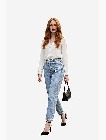 Jean slim taille haute my fashion