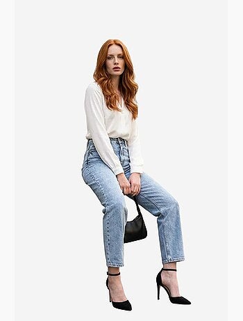 Jean slim taille haute my fashion