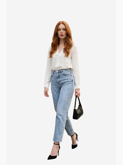 Jean slim taille haute my fashion - Kiabi Jean slim taille haute my fashion - Kiabi