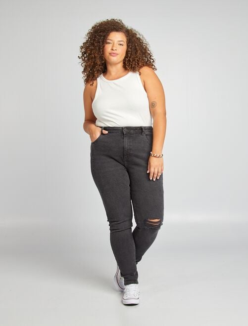 Pantalons taille haute grande taille femme Kiabi