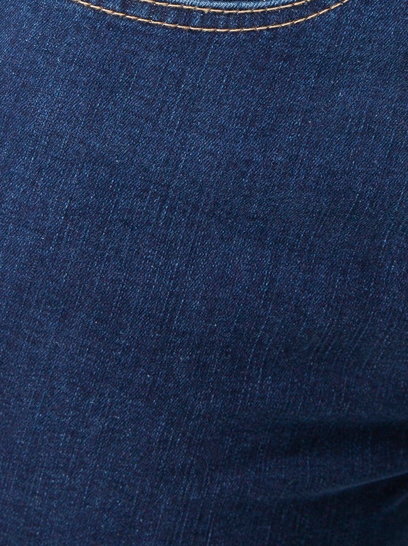 Jean slim taille haute Perfect Fit by Damart - Damart Bleu denim - Kiabi