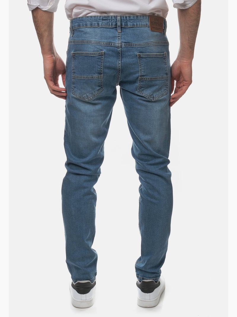 Jean slim uni Bleu clair - Kiabi