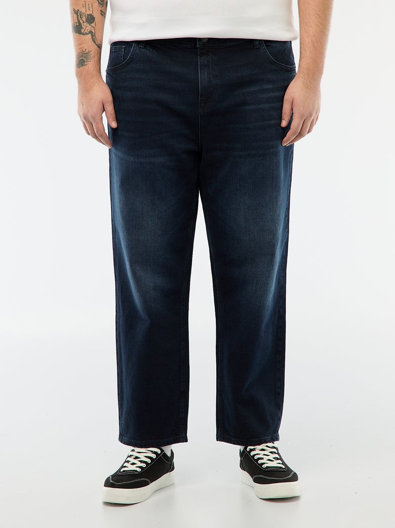 Jean straight - Coupe + confortable Noir - Kiabi