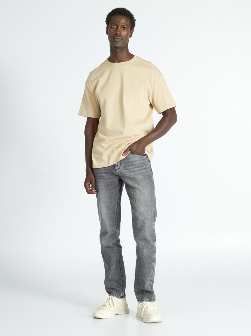 Jean straight  - L32 Noir - Kiabi