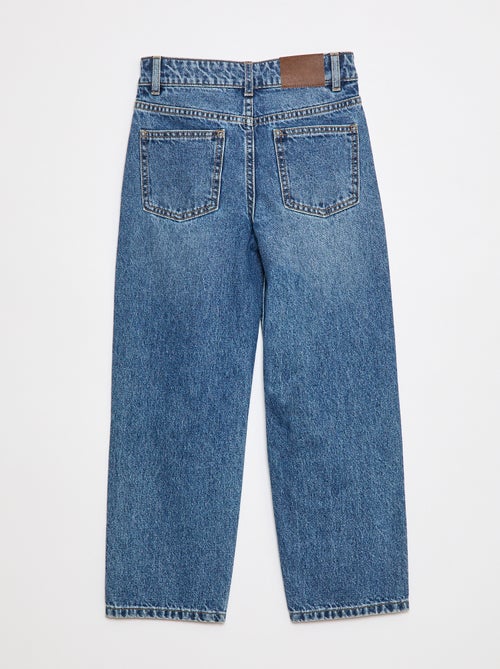 Jean straight avec broderies - Kiabi