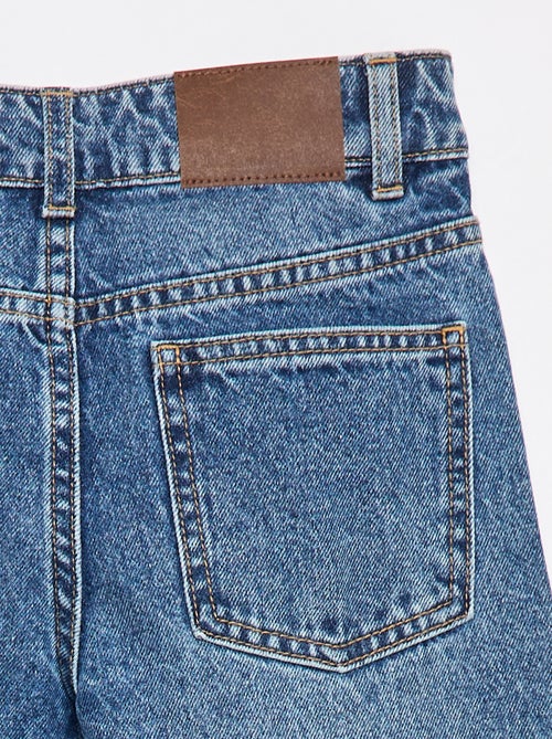 Jean straight avec broderies - Kiabi