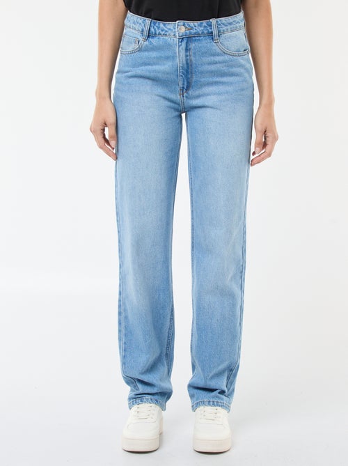 Jean straight / coupe droite à taille haute - L32 - Kiabi
