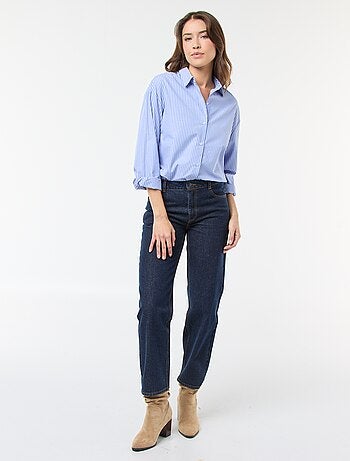 Jean straight / coupe droite à taille haute - L32