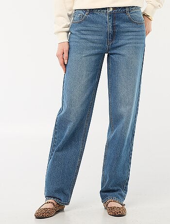 Jean straight / coupe droite à taille haute - L32