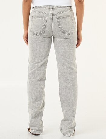 Jean straight / coupe droite à taille haute - L32