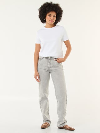 Jean straight / coupe droite à taille haute - L32