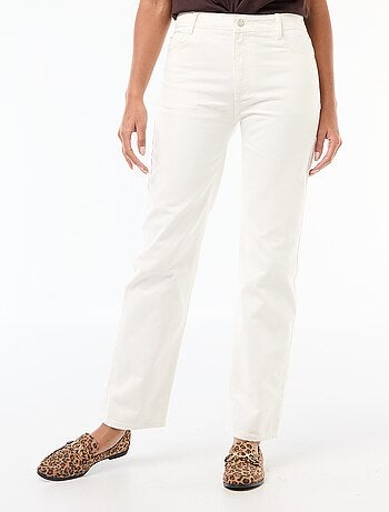 Jean straight denim en coton