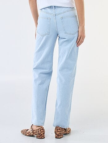 Jean straight denim en coton