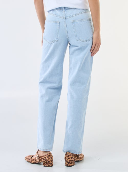 Jean straight denim en coton - Kiabi