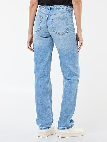Jean straight denim en coton