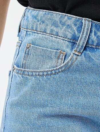 Jean straight denim en coton