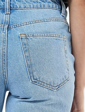 Jean straight denim en coton