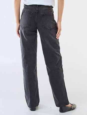 Jean straight denim en coton