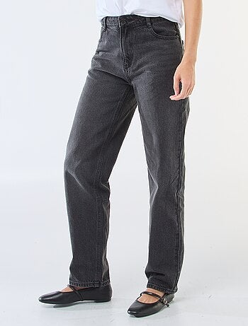 Jean straight denim en coton