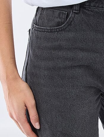 Jean straight denim en coton