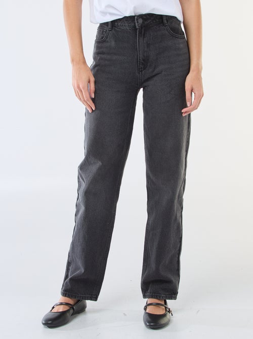 Jean straight denim en coton - Kiabi