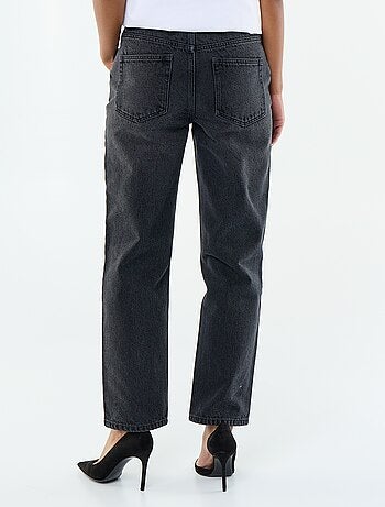 Jean straight denim en coton