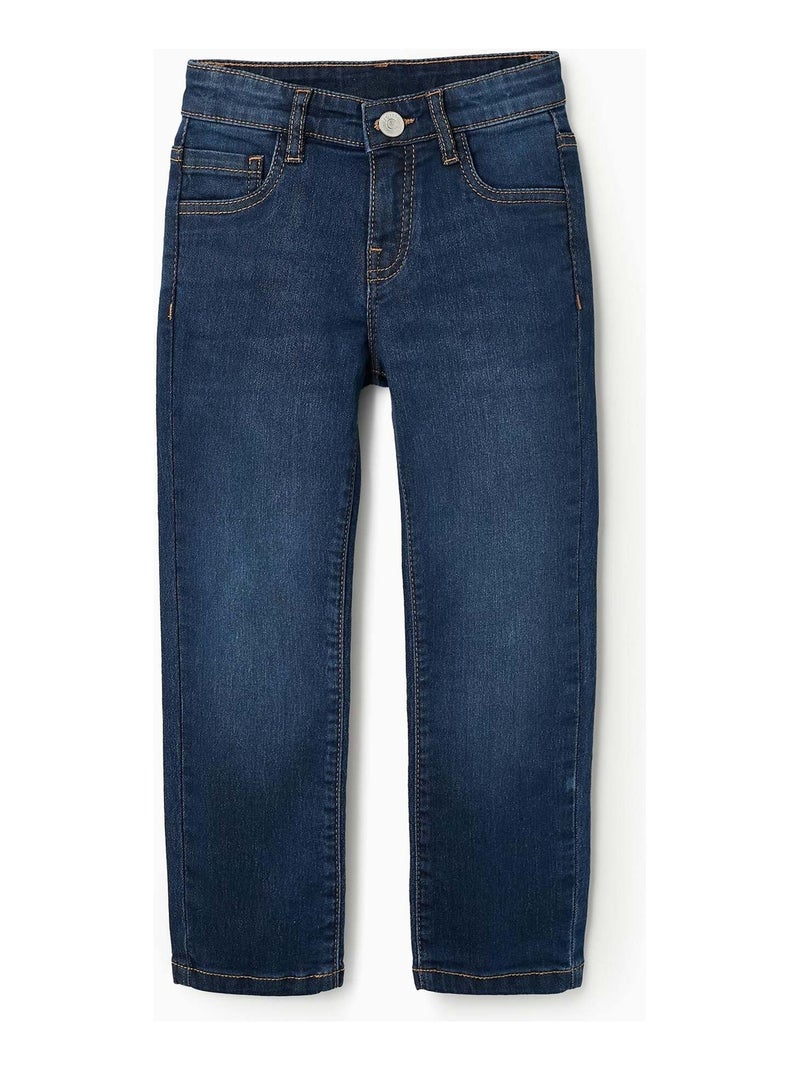 Jean Straight Fit Bleu foncé - Kiabi