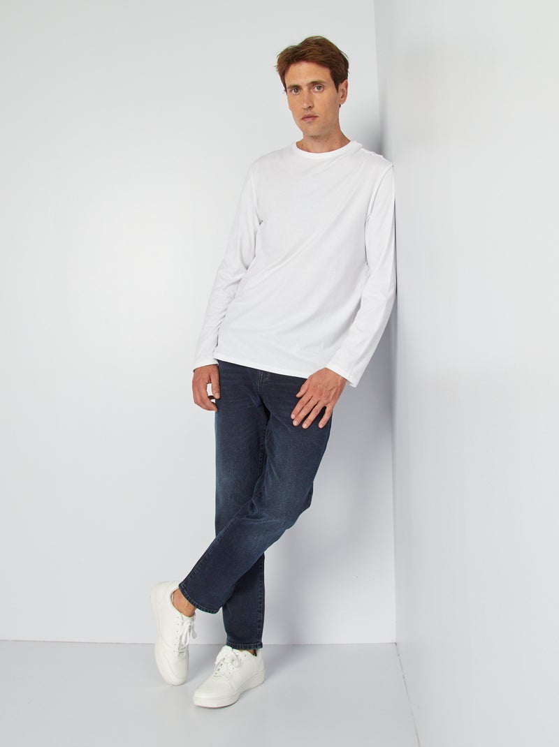 Jean straight fit Noir - Kiabi