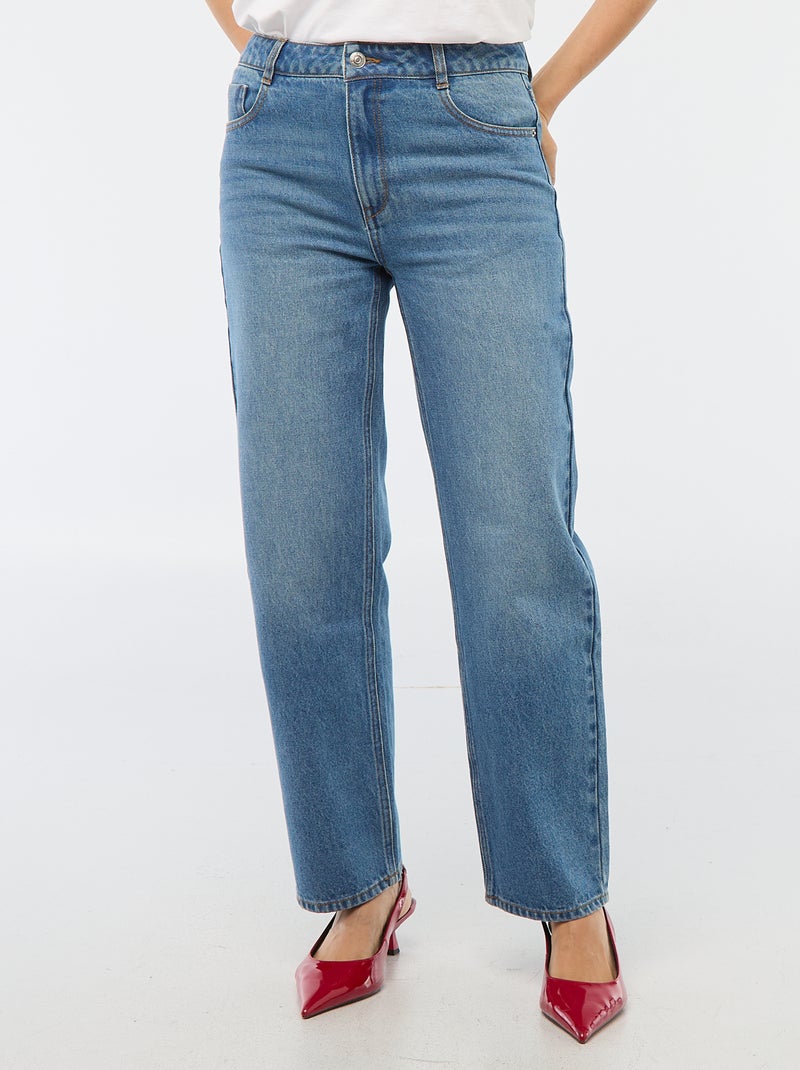Jean straight regular fit - L28 Bleu - Kiabi