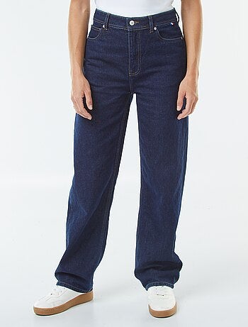 Jean straight taille haute