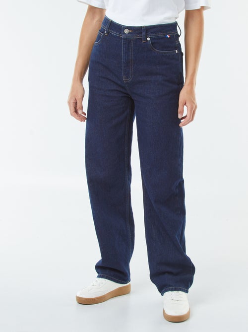 Jean straight taille haute - Kiabi