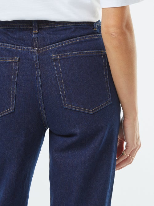 Jean straight taille haute - Kiabi
