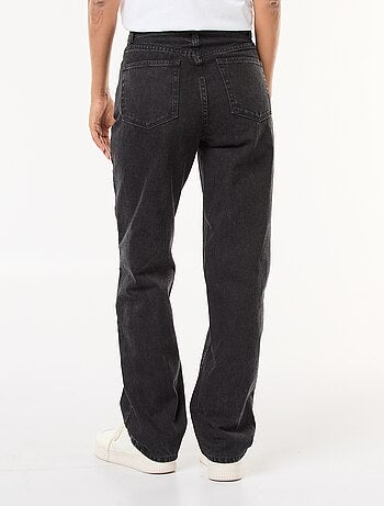 Jean straight taille haute