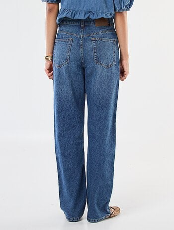 Jean straight taille haute