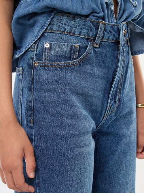 Jean straight taille haute - Kiabi