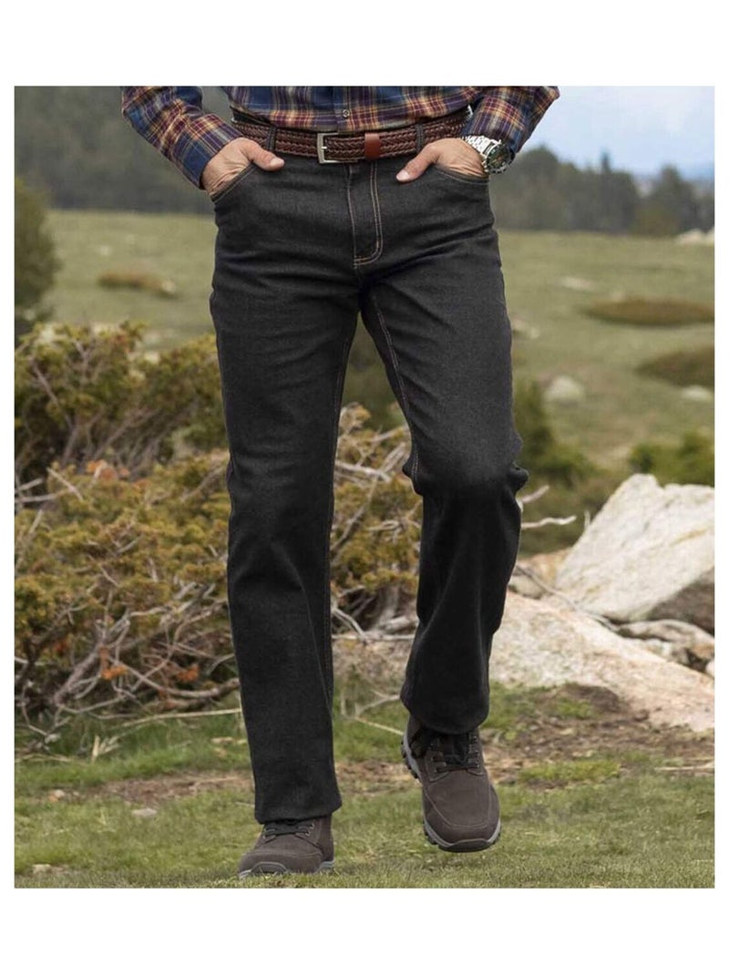 Jean Stretch - ATLAS FOR MEN Noir - Kiabi