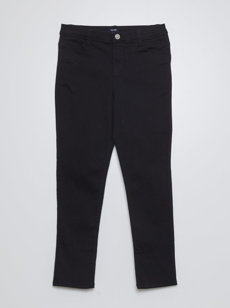 Jean stretch - Coupe + confortable noir - Kiabi