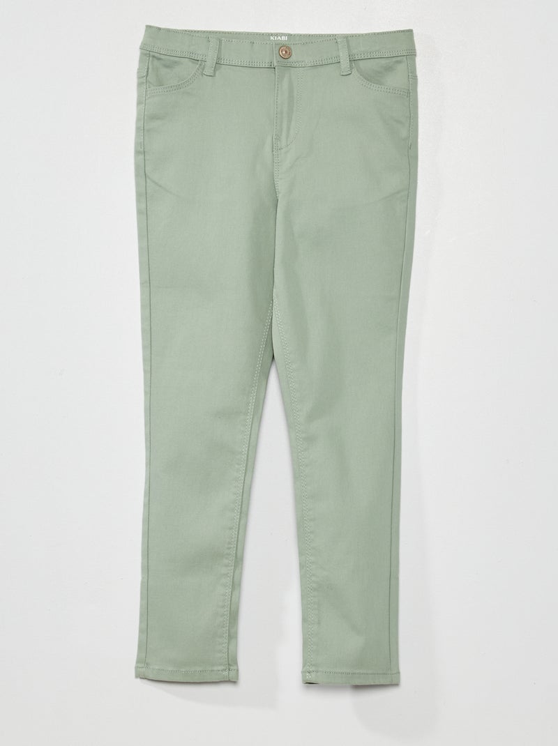 Jean stretch - Coupe + confortable vert gris - Kiabi