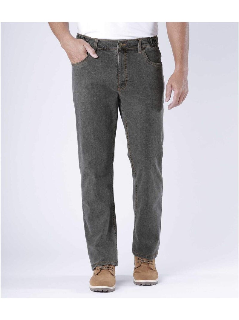 Jean Stretch Maxi Confort  - ATLAS FOR MEN Gris - Kiabi