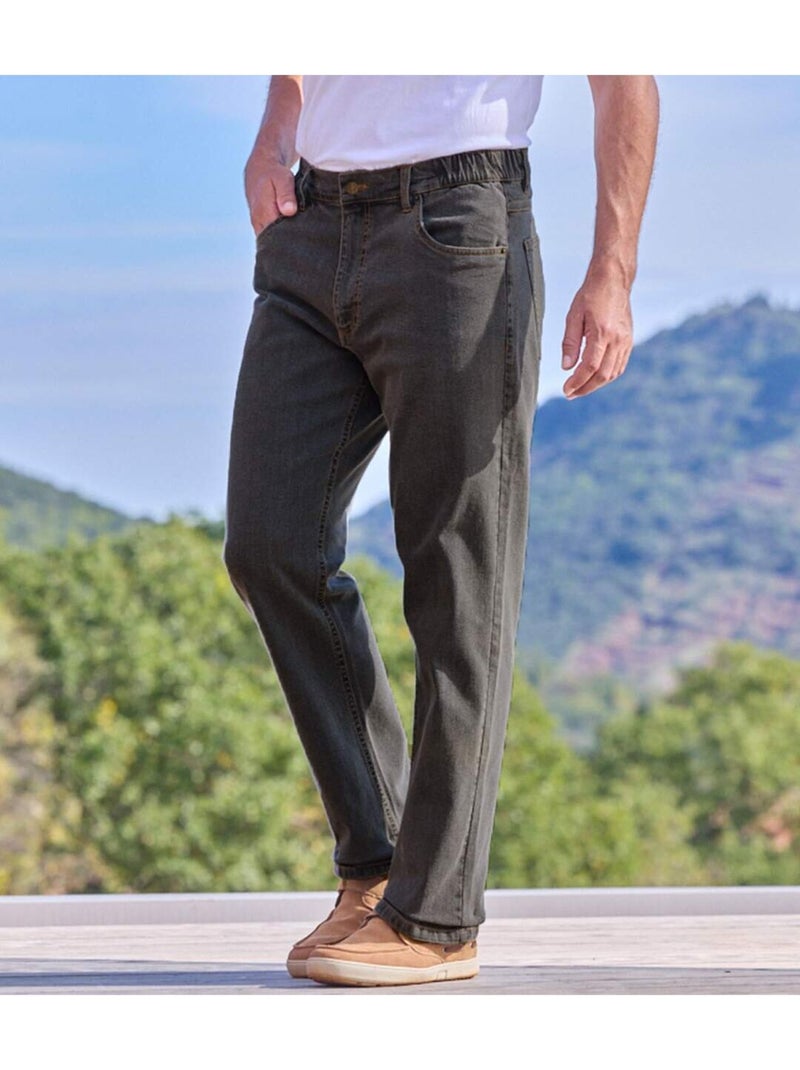 Jean Stretch Maxi Confort  - ATLAS FOR MEN Gris - Kiabi