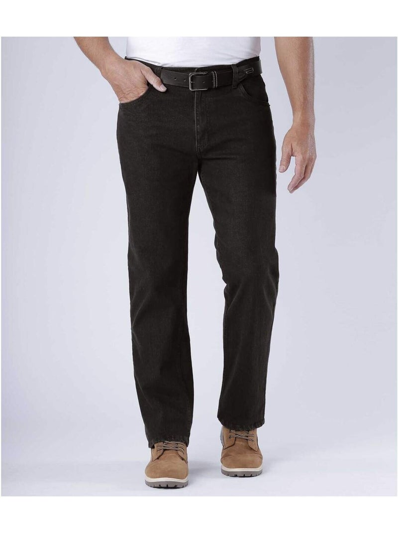 Jean Stretch Regular - ATLAS FOR MEN Noir - Kiabi