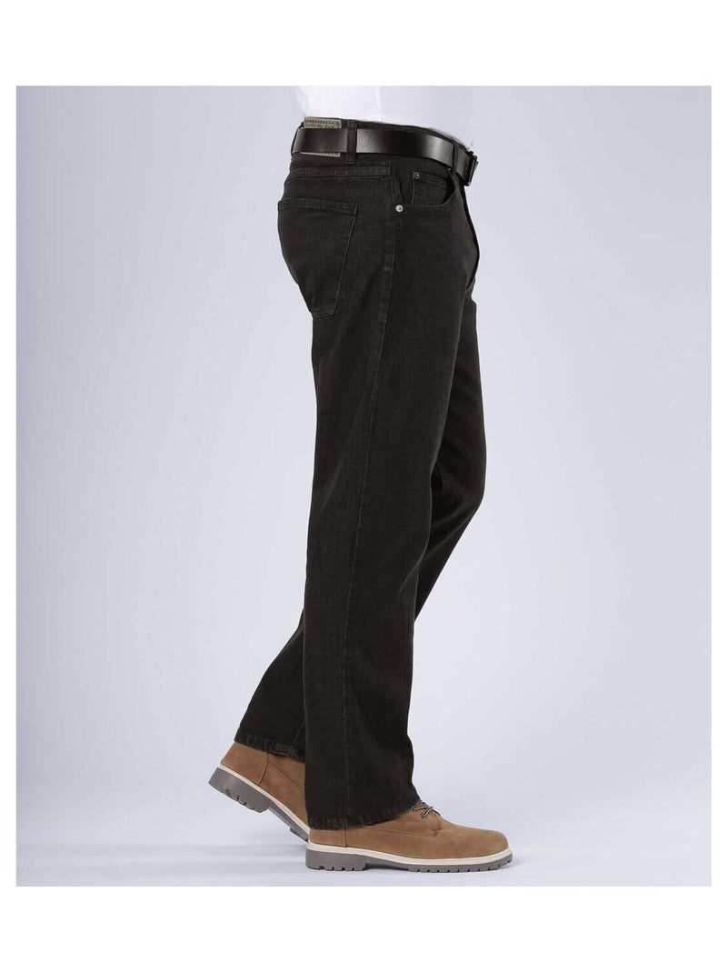 Jean Stretch Regular - ATLAS FOR MEN Noir - Kiabi
