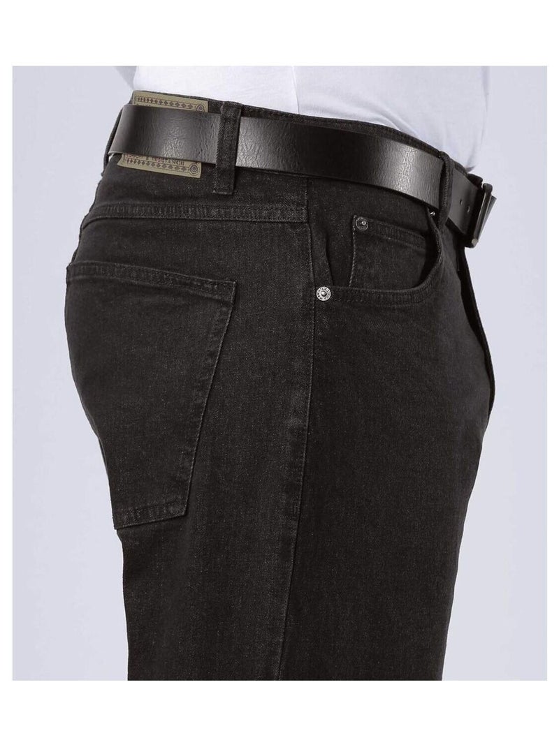 Jean Stretch Regular - ATLAS FOR MEN Noir - Kiabi