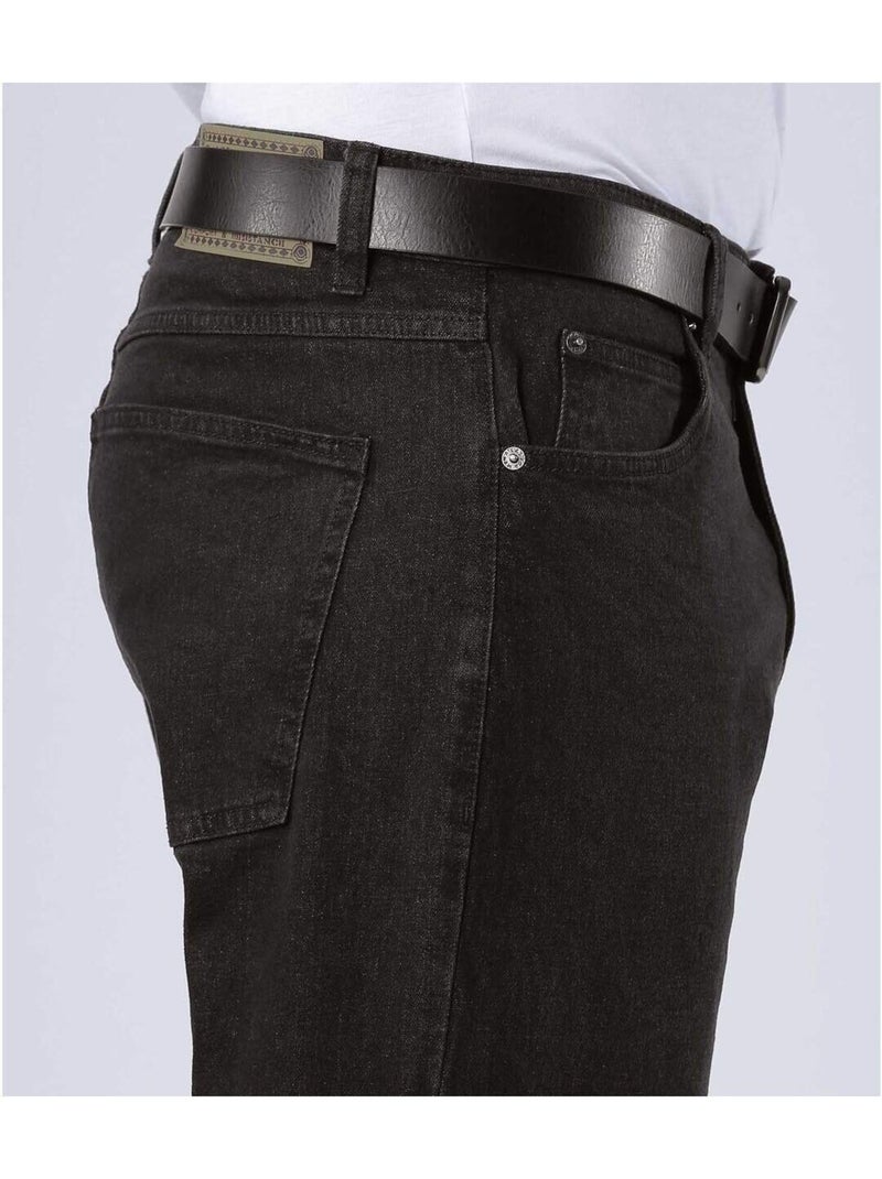 Jean Stretch Regular - ATLAS FOR MEN Noir - Kiabi