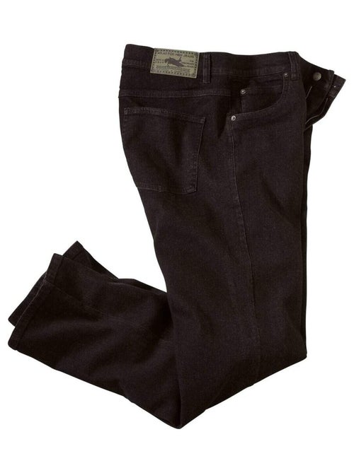 Jean Stretch Regular Noir   - ATLAS FOR MEN - Kiabi
