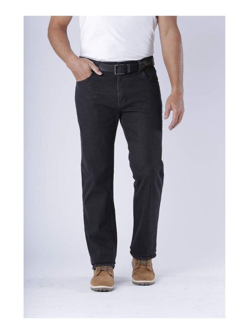 Jean Stretch Regular Noir   - ATLAS FOR MEN - Kiabi